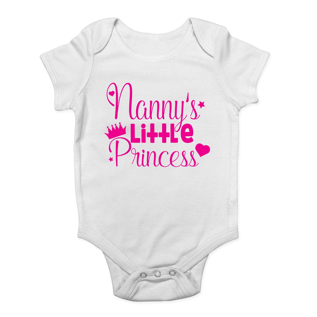 Nanny's Little Princess Pink Cute Baby Vest Bodysuit