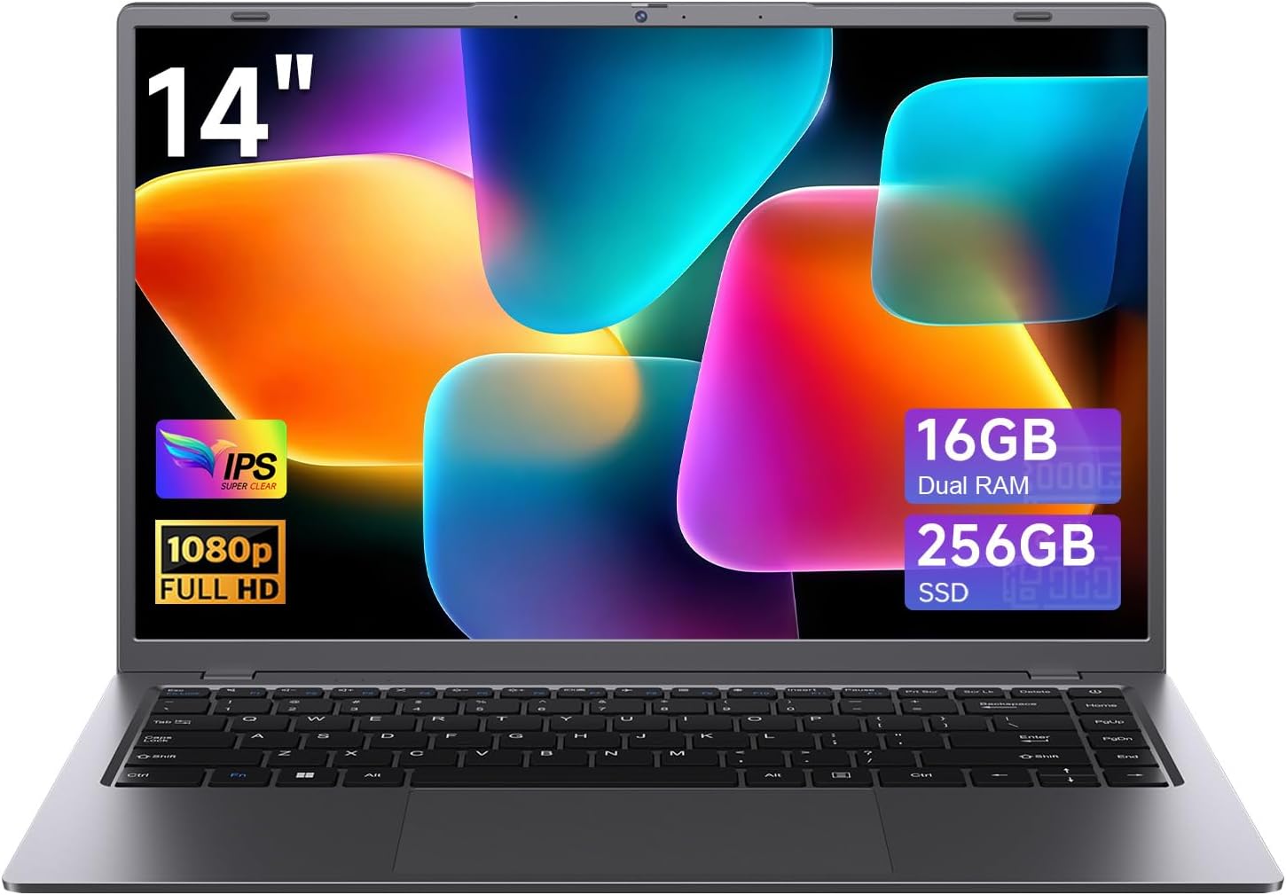 EVOSEPX 14 Inch Laptop Computer, Pentium Gold 6500Y, 16GB RAM 256GB SSD