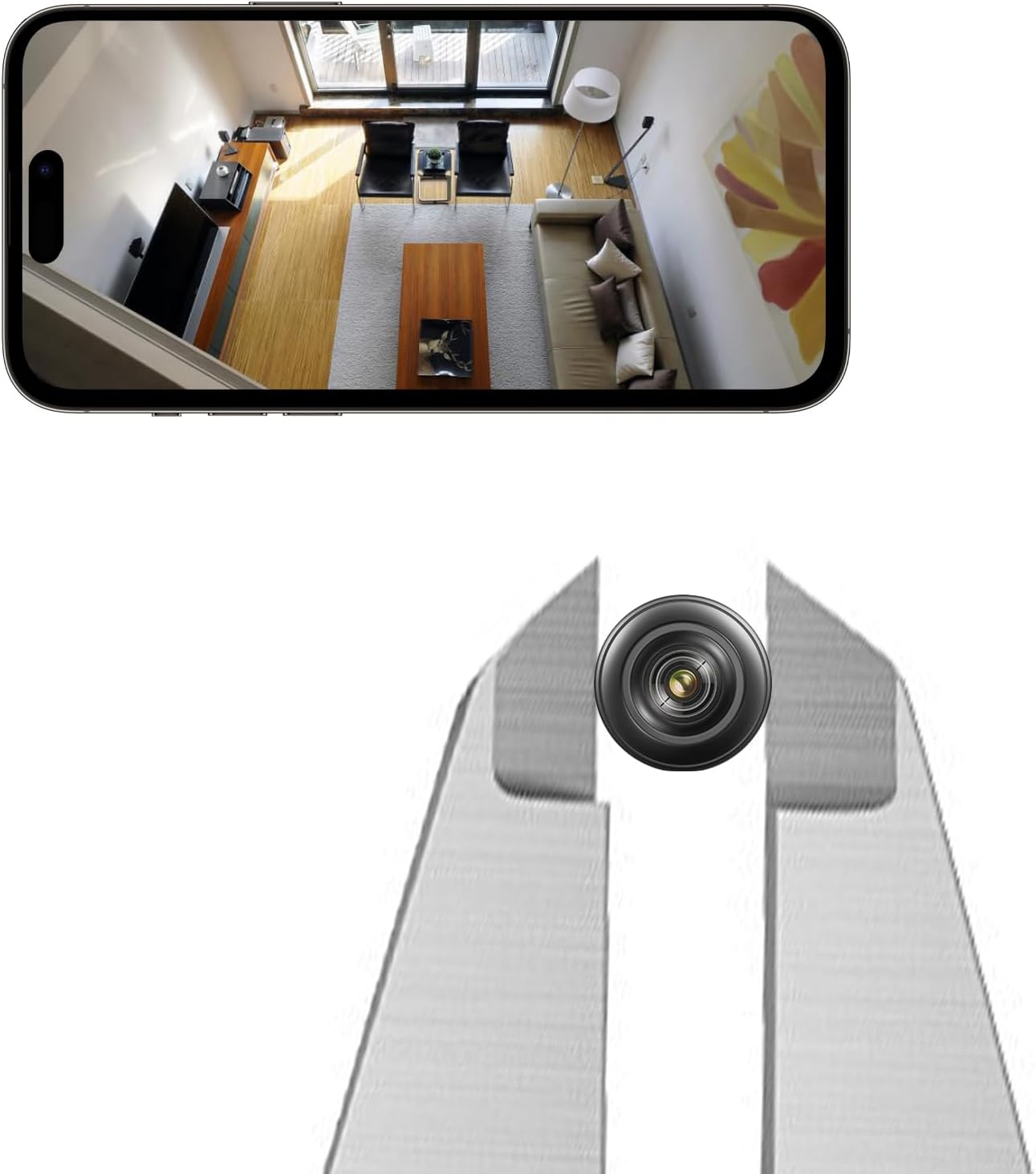 Mini Nanny Hidden Camera Wireless WiFi, Only 0.86 Inch Small Security Cameras Indoor Outdoor Spy Cam Micro Cam with Night Vision Motion Detection for Home Security, Room, Pet, Baby