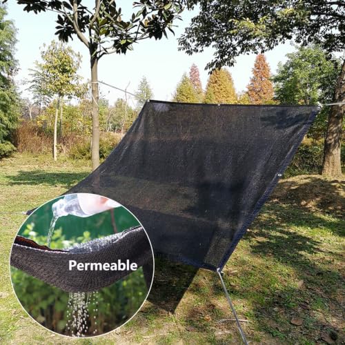 Bâche noire 75% d'ombrage avec œillets pour occultation extérieure - 3