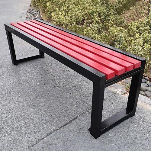 Banc d'extérieur imperméable avec dossier assise de jardin pour cour et patio