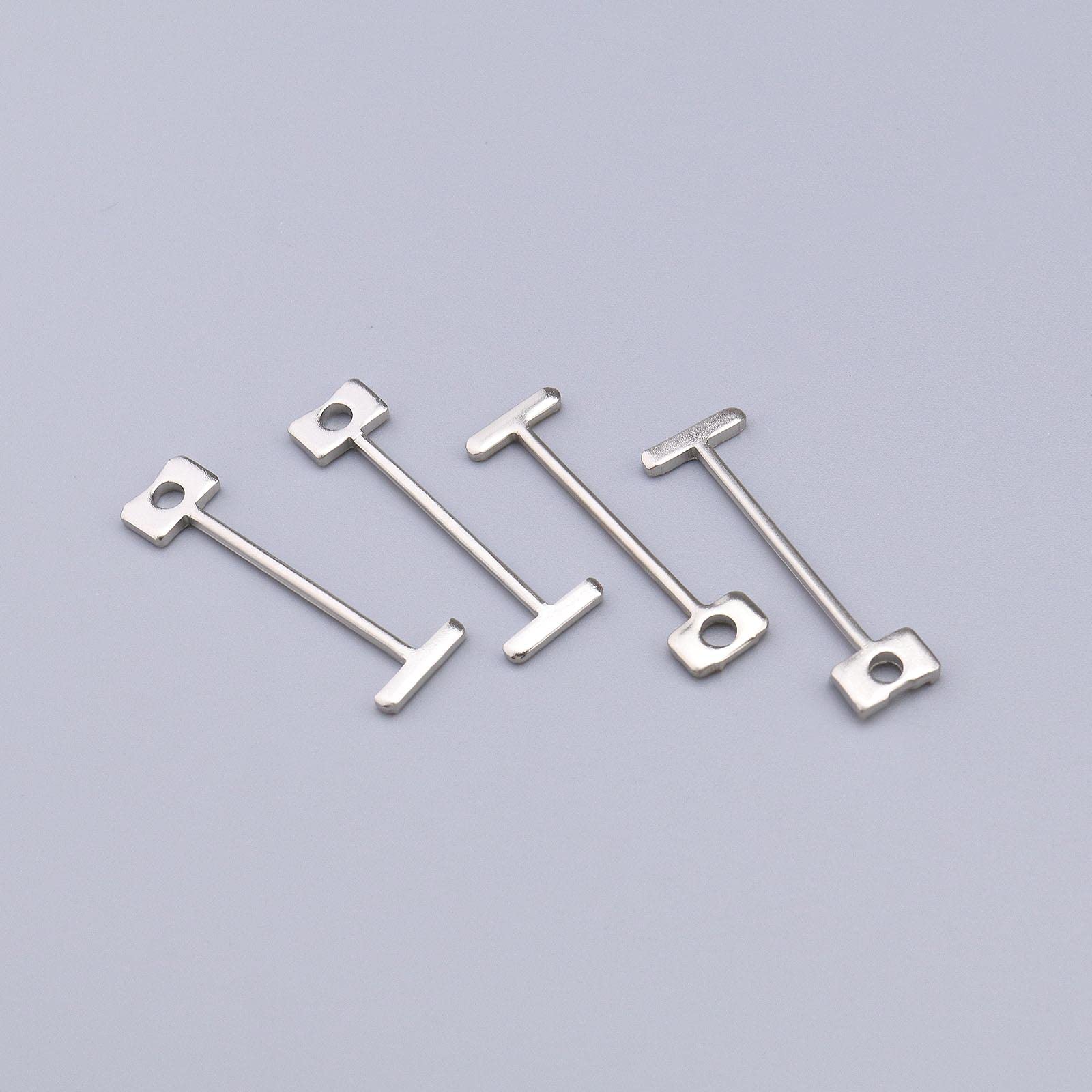 200 sztuk szpilek T, wymienne igły stalowe, system poziomowania płytek, 1,5 mm, poziomowanie płytek, podłogi, ściany, budownictwo, narzędzia, srebrne, długość 32 mm