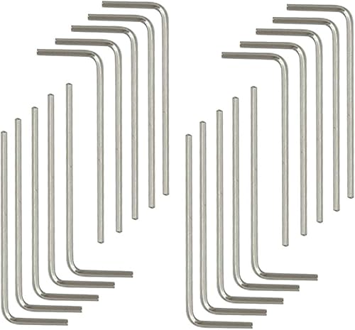 Llave hexagonal de 0.059 in en forma de L Herramienta de reparación de cabeza hexagonal - (20 piezas)