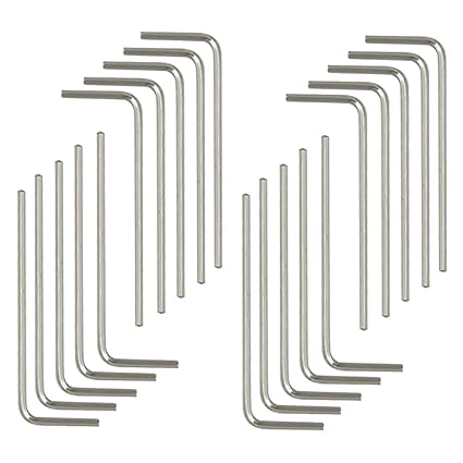 Tsnamay 1.5mm Hex Key Wrench L Shaped Hexagon Head Repairing Tool - (20 Pcs)