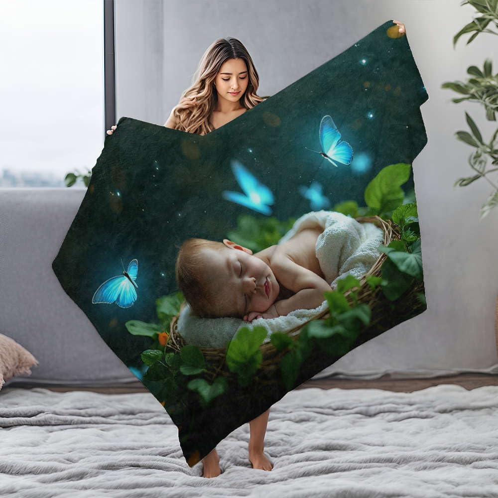 Couverture flanelle bébé 150x200 cm pour nuit paisible