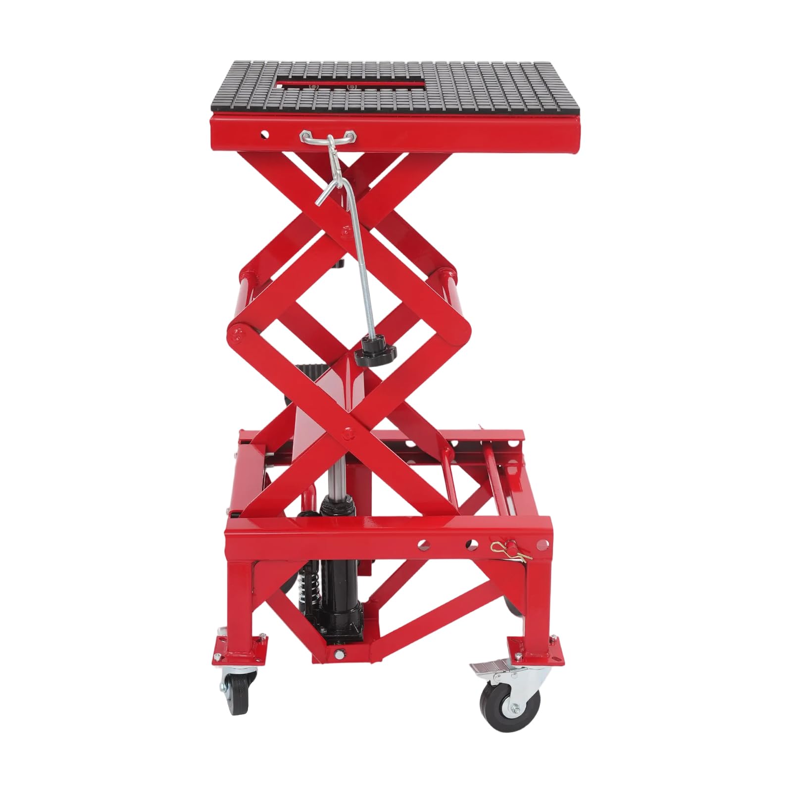 Ponte sollevatore idraulico per moto, portata 200 kg, portata 35 – 87 cm, sollevatore per moto con 4 ruote, antiscivolo, sollevatore moto