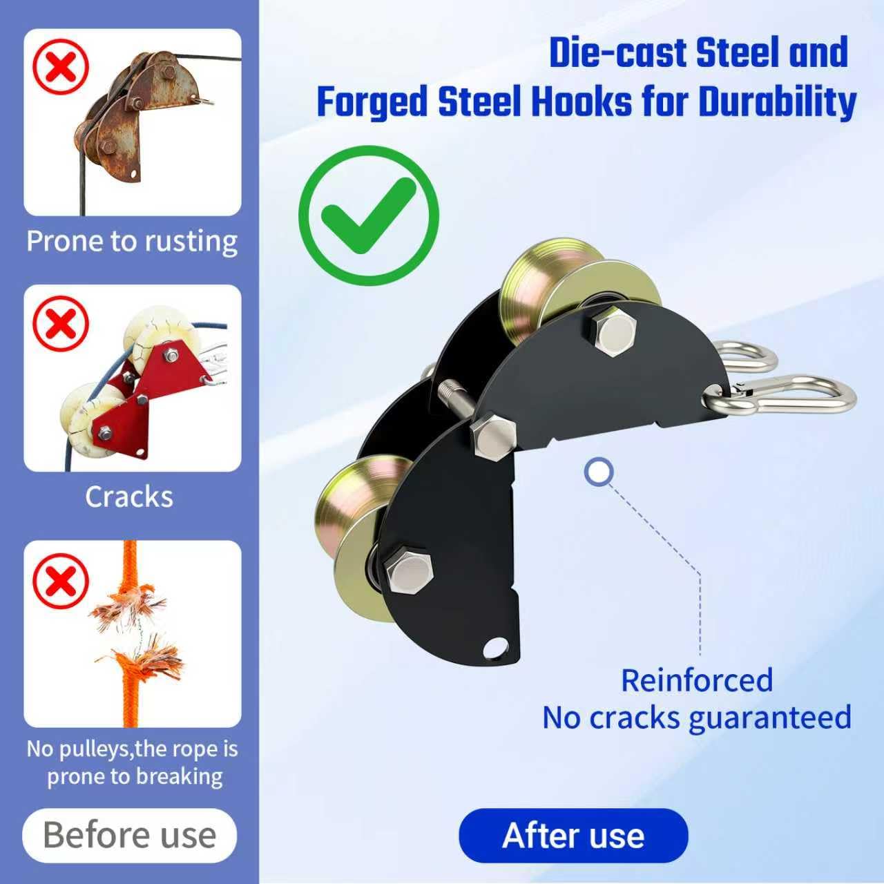 Lifting Pulley System - 1000 lb Capacity -2