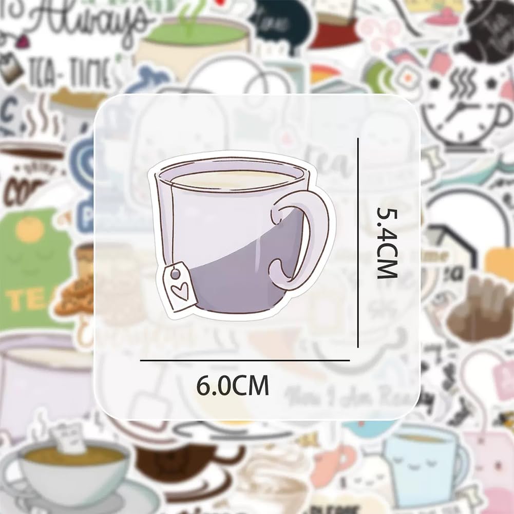 QTL Coffee Stickers For Water Bottles Adults