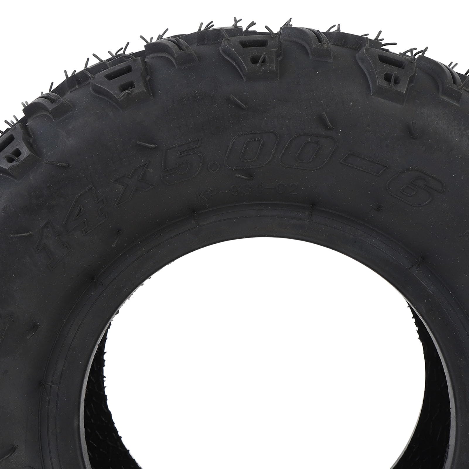 Keenso 14x5.00-6 Neumático, Neumático de Rueda Delantera con Aspiradora sin Cámara de Goma de Borde para la Mini Bicicleta de Carrito de Carretera ATV Quad Off