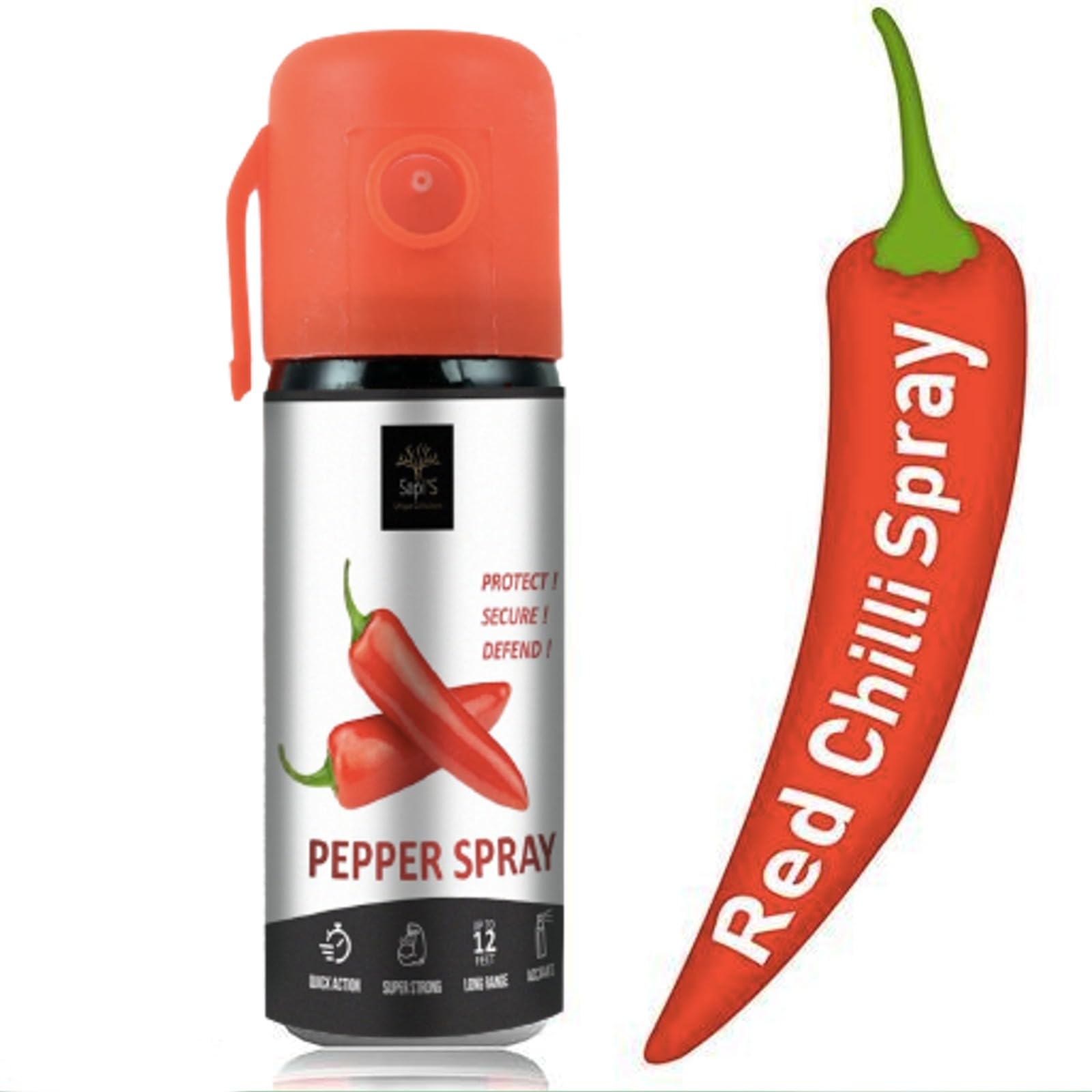 SapiS Red Chilli Pepper Spray for Self Defence, Small Pocket Size - Reliable and Effective Self-Defense 50 Time Spray (Pack of 1) (B0DF5X4YMY) Amazon Price History, Amazon Price Tracker