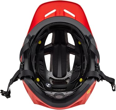 Fox Racing Speedframe Pro Mountain Bike Helmet, RACIK - Orange Flame, Small