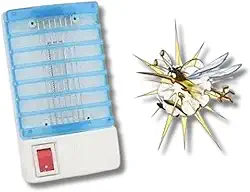 Mata Mosquito Elétrico Eletrônico | Lâmpada Repelente de Pernilongo e Insetos com Luz LED e Fotocatalisador | Silencioso, Atóxico e Econômico para Quarto, Sala, Cozinha