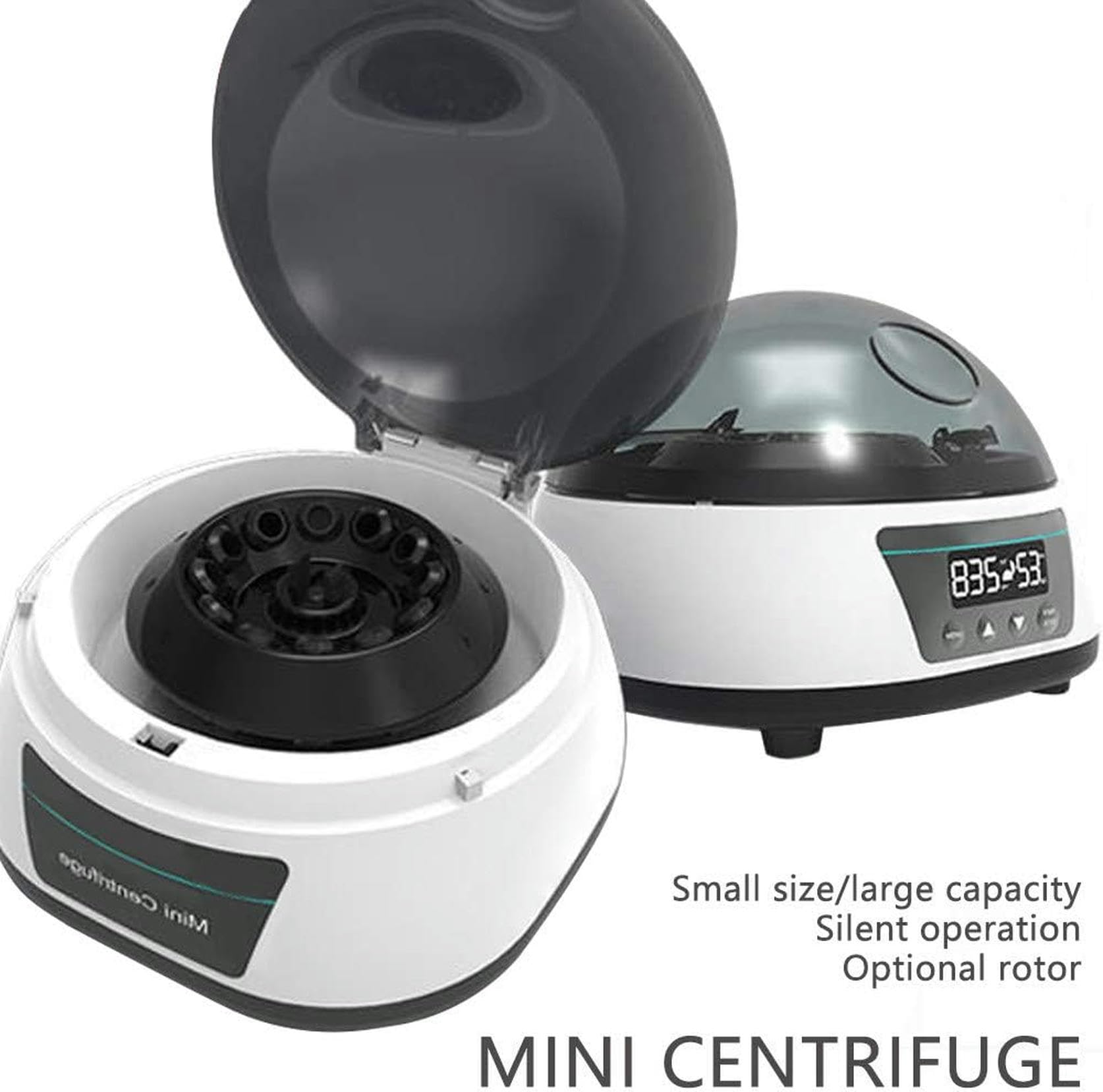 Centrifugadora Pequeña, 4.000 / Min, Centrifugadora De Mesa De Laboratorio Clínico con Tapa, Incluidos 12 Rotores De 0,2/0,5/1,5/2,0 Ml De Microtubo para Biología, Química Médica Y MC - 4 / 7s