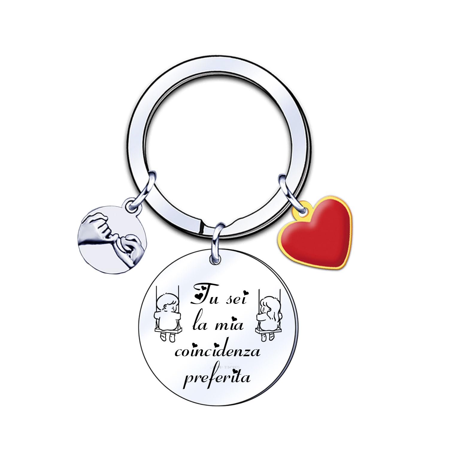 YJYJZX Regalo di San Valentino Regali di Coppia Portachiavi Coppia San Valentino Regali san valentino regalo lei lui idee regalo per anniversario portachiavi coppia portachiavi coppia