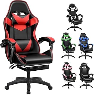 Cadeira escritório gamer reclinável ergonômica profissional (vermelho)