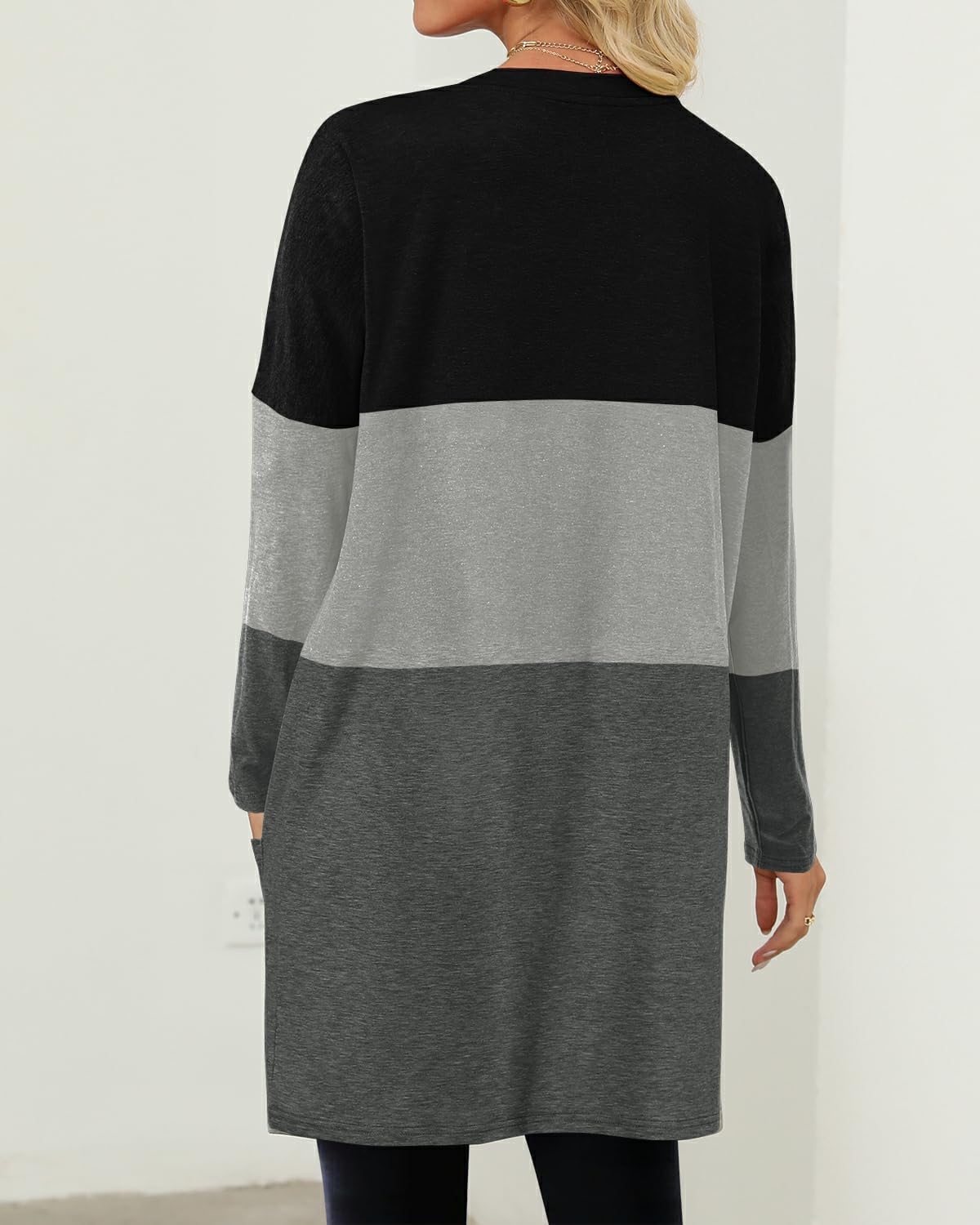 KISSMODA Womens Casual Tunic Tops for Leggings Long Sleeve Fall Shirts with Pockets - Image 5