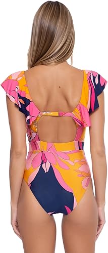 Miniatura 2 de Trina Turk Breeze Ruffle de una sola pieza para mujer