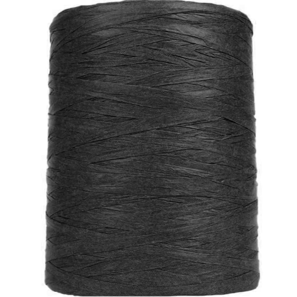 Crafty Capers Black 200M Jumbo Roll Paper Raffia Ribbon Recyclable & Biodegradable