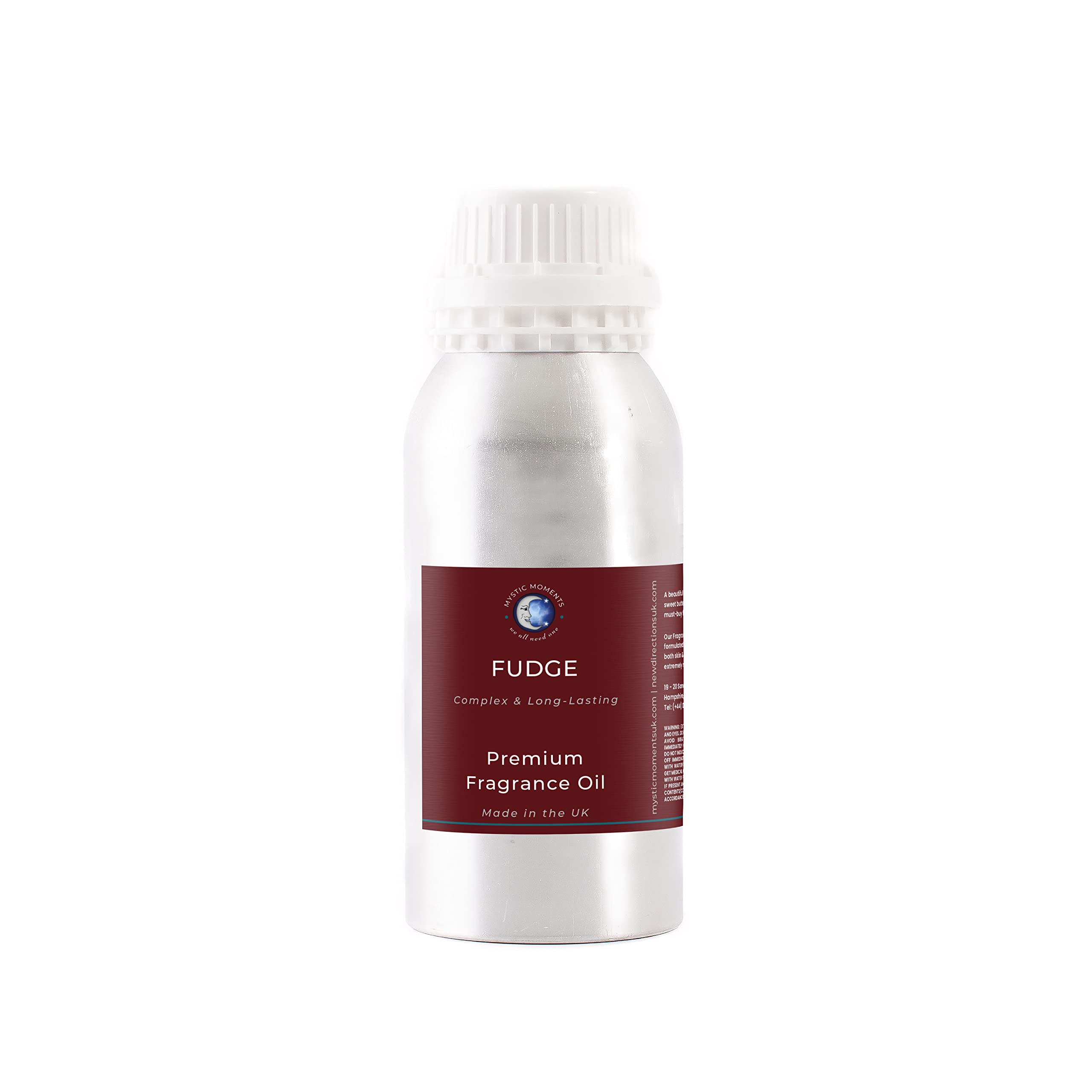 Mystic Moments | Huile parfumée Fudge | 1Kg | Fudge: un parfum aux notes sucrées et gourmandes de fudge, pour bougies, savons, fondants parfumés et diffuseurs.