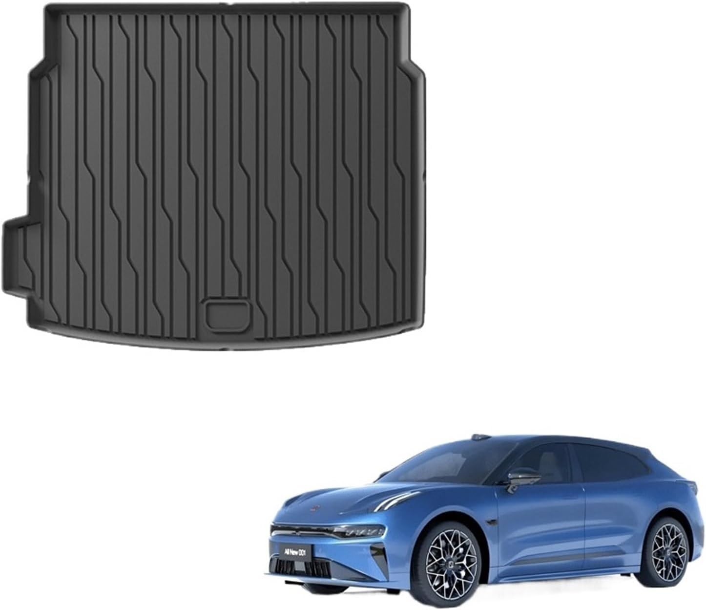 Compatible with ZEEKR 001 2023-2025Car Floor Mats Cargo Liner Trunk Mat TPE Waterproof Foot Pad Left Hand Drive Car Interior Accessories(3pcs LHD)