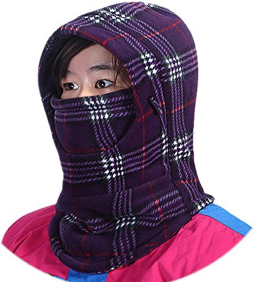 HZTG Men's and Women's Winter Windproof Cap Thick Double Warm Face Cover Cap Cycling Skiing Hat Balaclava Face Cover Mask