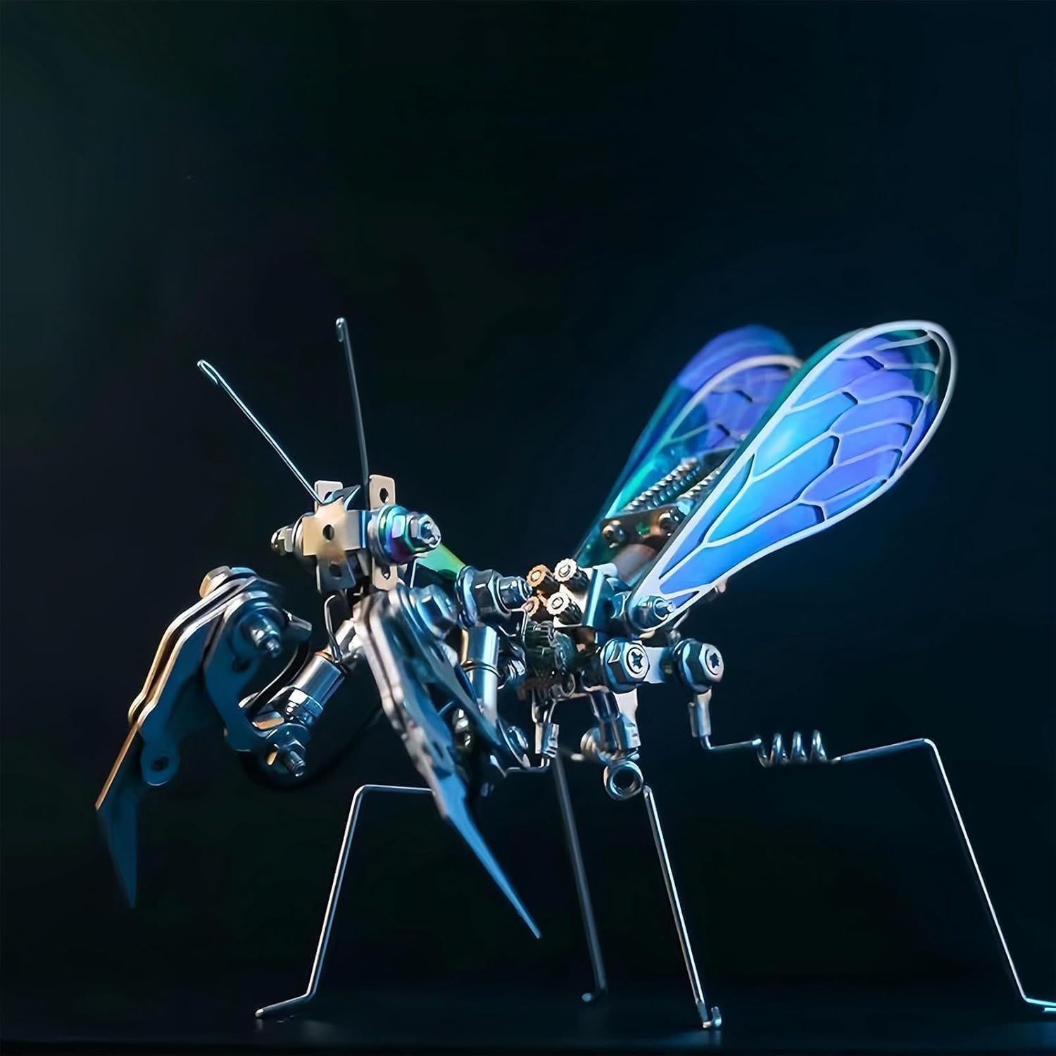 Puzzle metalowe 3D dla dorosłych, zestawy modeli metalowych mechanicznych modliszek, zestaw puzzli metalowych do montażu, zabawy DIY kreatywne ozdoby do montażu, prezenty dla dorosłych 258 sztuk.