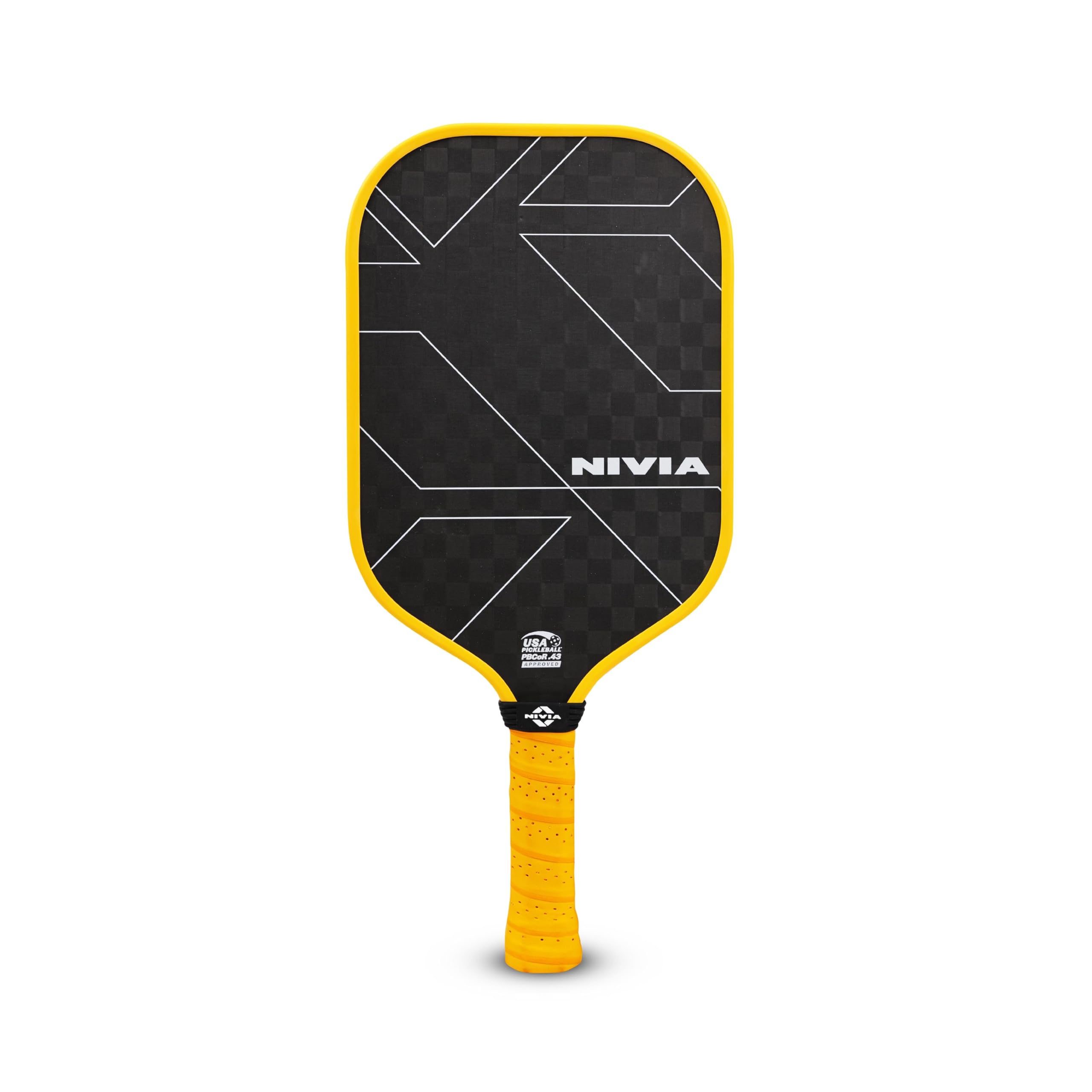 Nivia K-5000 Pro Pickleball Paddle, Carbon Surface, Paddle Cover Bag, Cushion Comfort Handle Grip, Durable Pickleball Paddle, Outdoor Game Kit for Kids & Adults (Yellow)-image-25