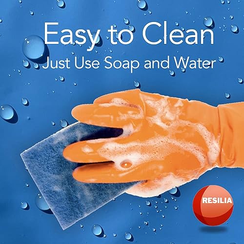 Miniatura 8 de Resilia - Tobogán acuático de césped súper deslizante XL, 20 pies de largo x 6 pies de ancho, para adultos y adolescentes, color azul polvo con