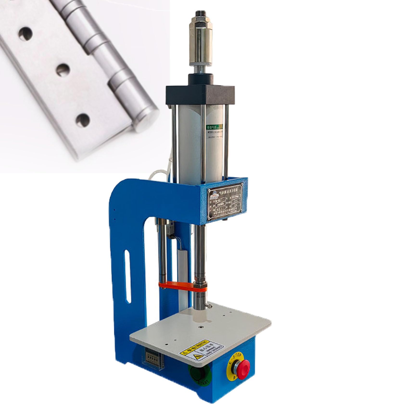 HUMNZR 660lb/300 Kgsmall Pneumatic Stamping Press Pneumatic Press Machine Industrial Pneumatic Punching Machine, 0.63" Die Hole, For Electronics, Jewelry & Hardware Manufacturing