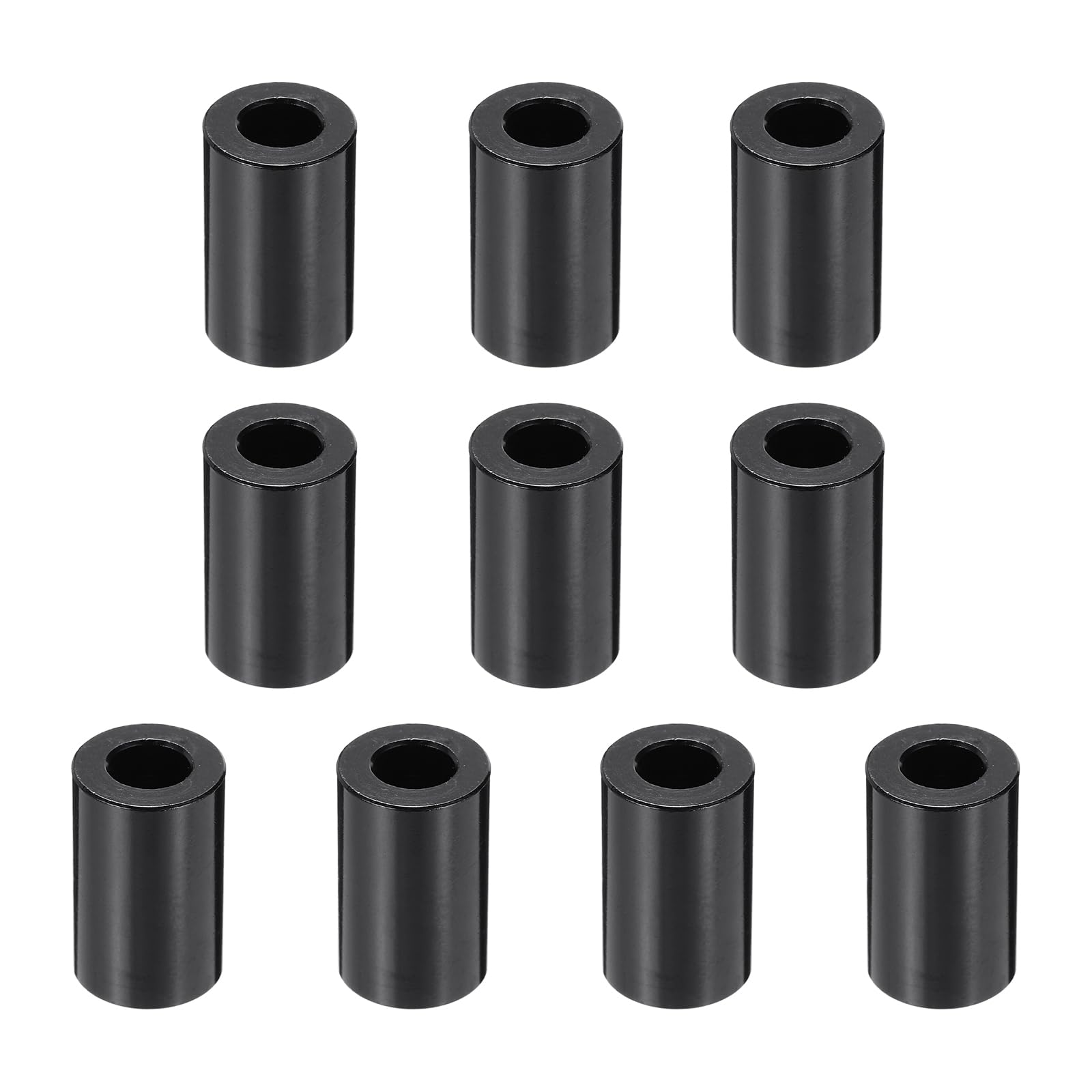 PATIKIL 10pcs M5 Aluminium Spacers, 3/16" ID x 3/8" OD Round Standoff Spacer