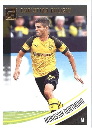 2018-19 Panini Donruss #66 Christian Pulisic Borussia Dortmund Official Soccer/Futbol Card in Raw (NM or Better) Condition
