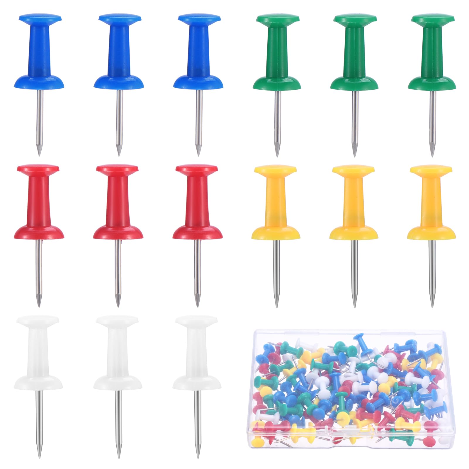 100 Weiße Pinnnadeln - Praktische Reißzwecken Für Büro, Schule & Zuhause