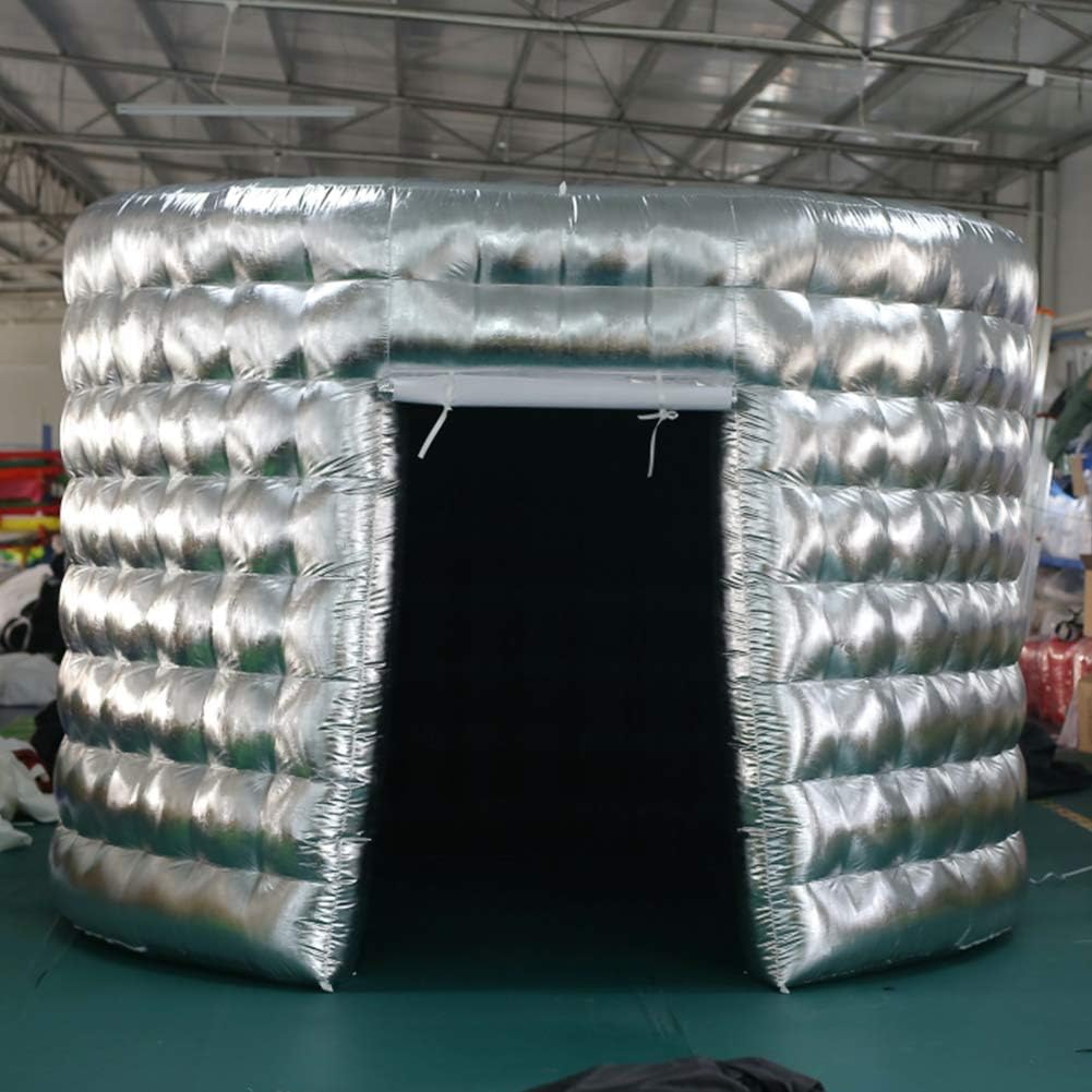 SAYOK Oval Inflatable Photo Booth Backdrop Photo Booth Enclosure with Blower for Party Wedding(One Door, 10.8x8.2x7.87ft)