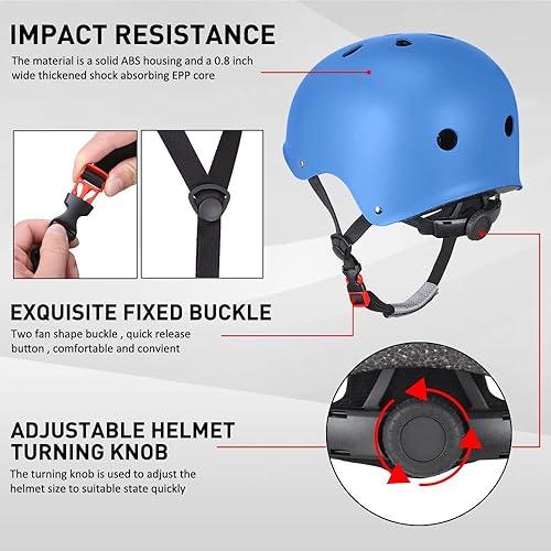 Miniatura 3 de JBM Adult Protective Gear Set, Adult Helmet and Pads Protection for Beginner to Advanced for Skateboarding, Inline Skates, Roller Skates