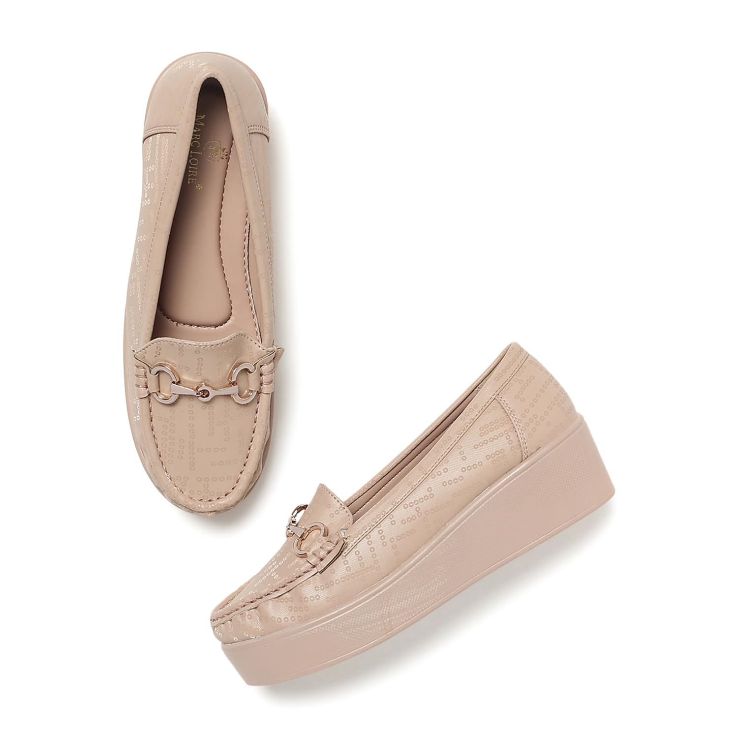 marc loire Women Comfortable Embellished Loafer Shoes-picture-26