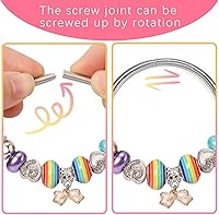 Vista 2 de PinkSheep Pulseras para niños, 6 unidades, pulseras de la amistad para niña, regalo de fiesta