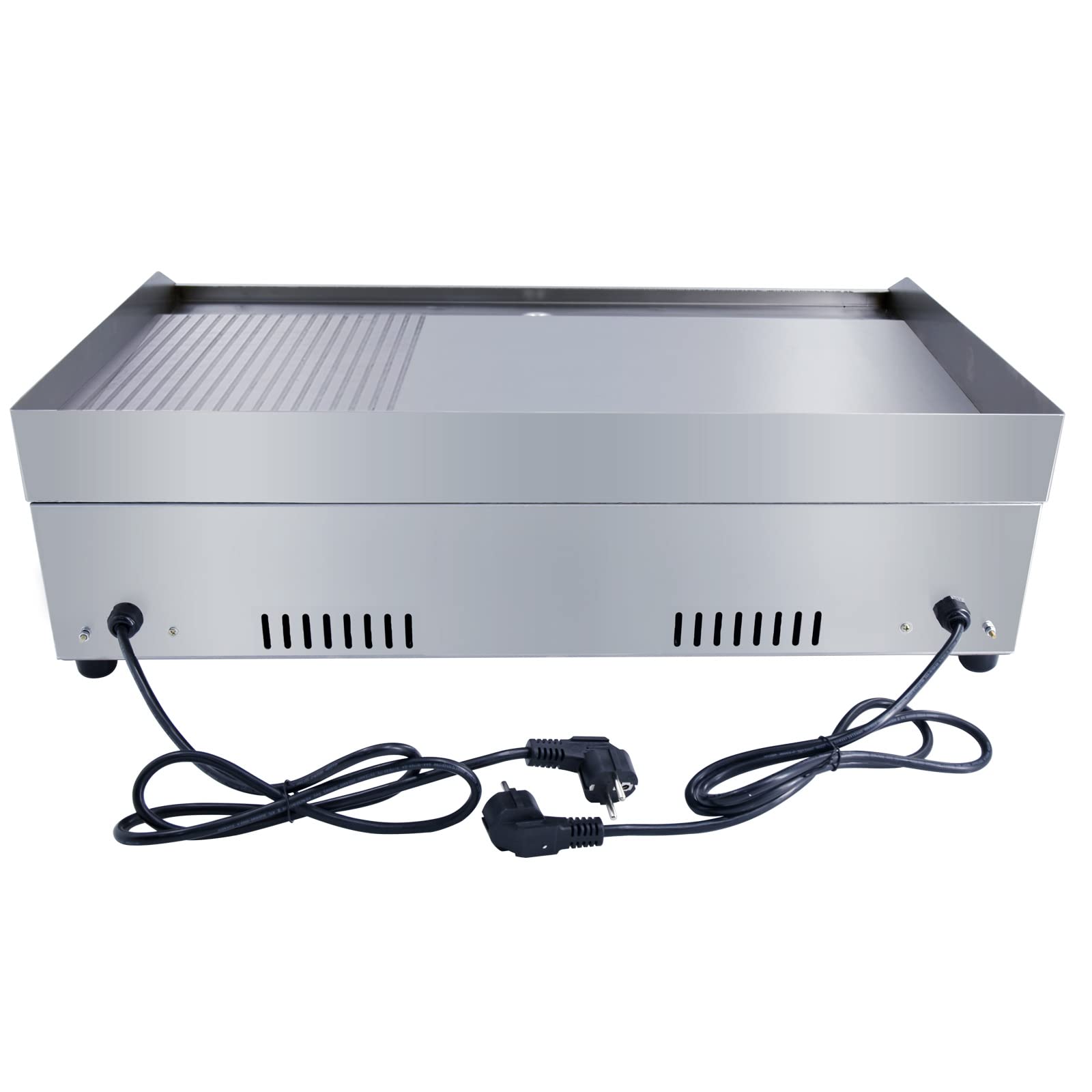 4400W Piastra Elettrica per Grigliare Professionale,73cm Fry Top Elettrico da Cucina in Acciaio Inossidabile Doppia Temperatura 50-300 ° C per la cucina