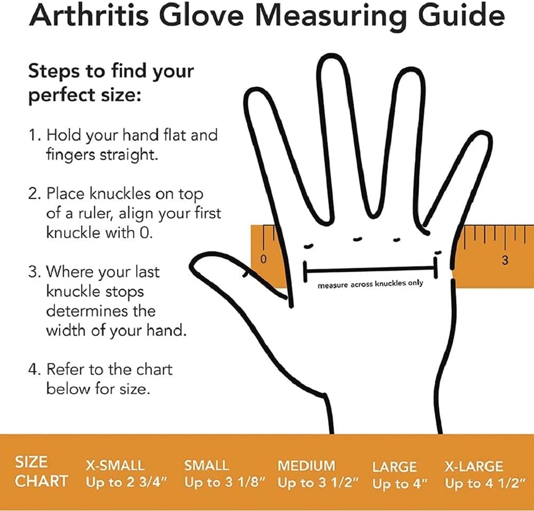 IMAK Compression Arthritis Gloves, Medium – Premium Arthritic Joint Relief Hand Gloves for Rheumatoid & Osteoarthritis – Provides Compression – Commended for Ease of Use by Arthritis Foundation : Health & Household