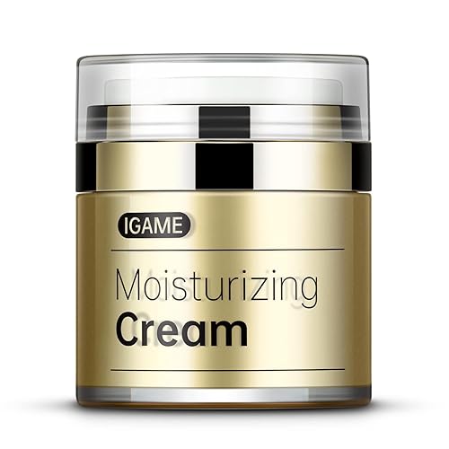 IGAME Crema hidratante P002B hidratante facial para mujeres y hombres con escualano ácido hialurónico y extracto de hoja de aloe barbadensis crema