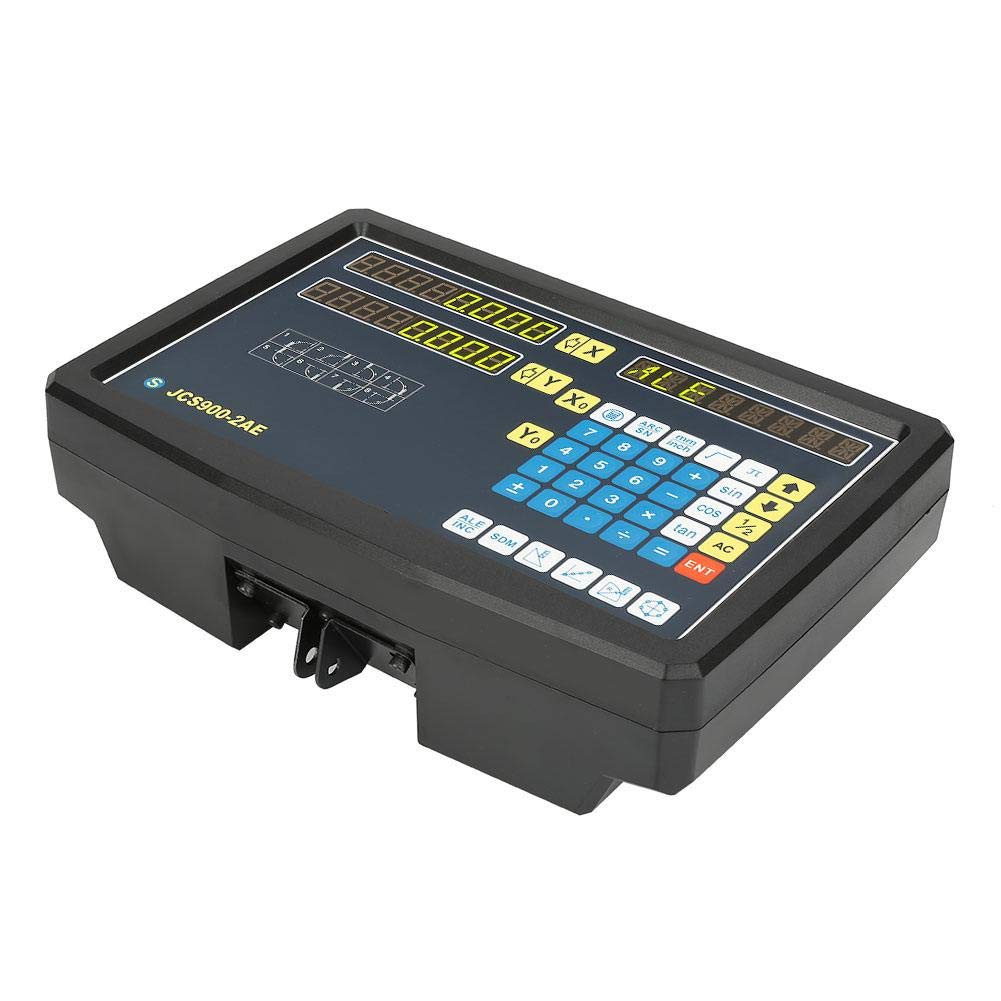 Lectura digital de 2 ejes DRO, EU 110-240V Accesorios de lectura digital de 2 ejes para fresadora de torno