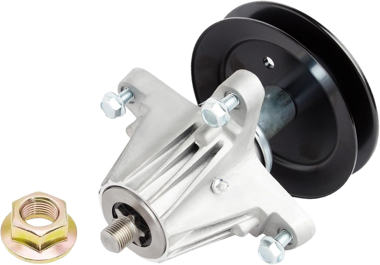 918-06980 618-06980 Deck Spindle Assembly Fit for 50 inch Zero Turn Mower Cub Ca det ZT1-50 RZT-L50 RZT-S50 XT1-GT50, Troy Bilt Mustang 50, Craftsman G8200 Z550, with Nut (1 Pack)