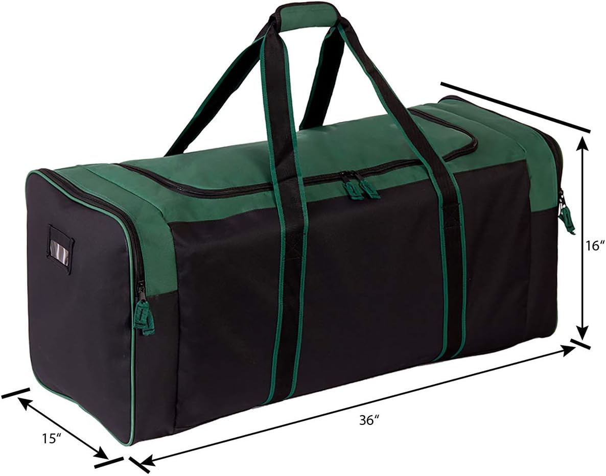 Jetstream Heavy Duty Multi Pocket Durable Sports Gym Equipment Travel Duffel Bag, XL 36" Green, 91.44 cm, Heavy-duty,uniquely - Image 3