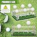 Lunmon Acrylic Metal Golf Ball Display Case Golf Ball Holder with Black Base and Turf Golf Ball Stand Display Box for Golf Ball Decoration