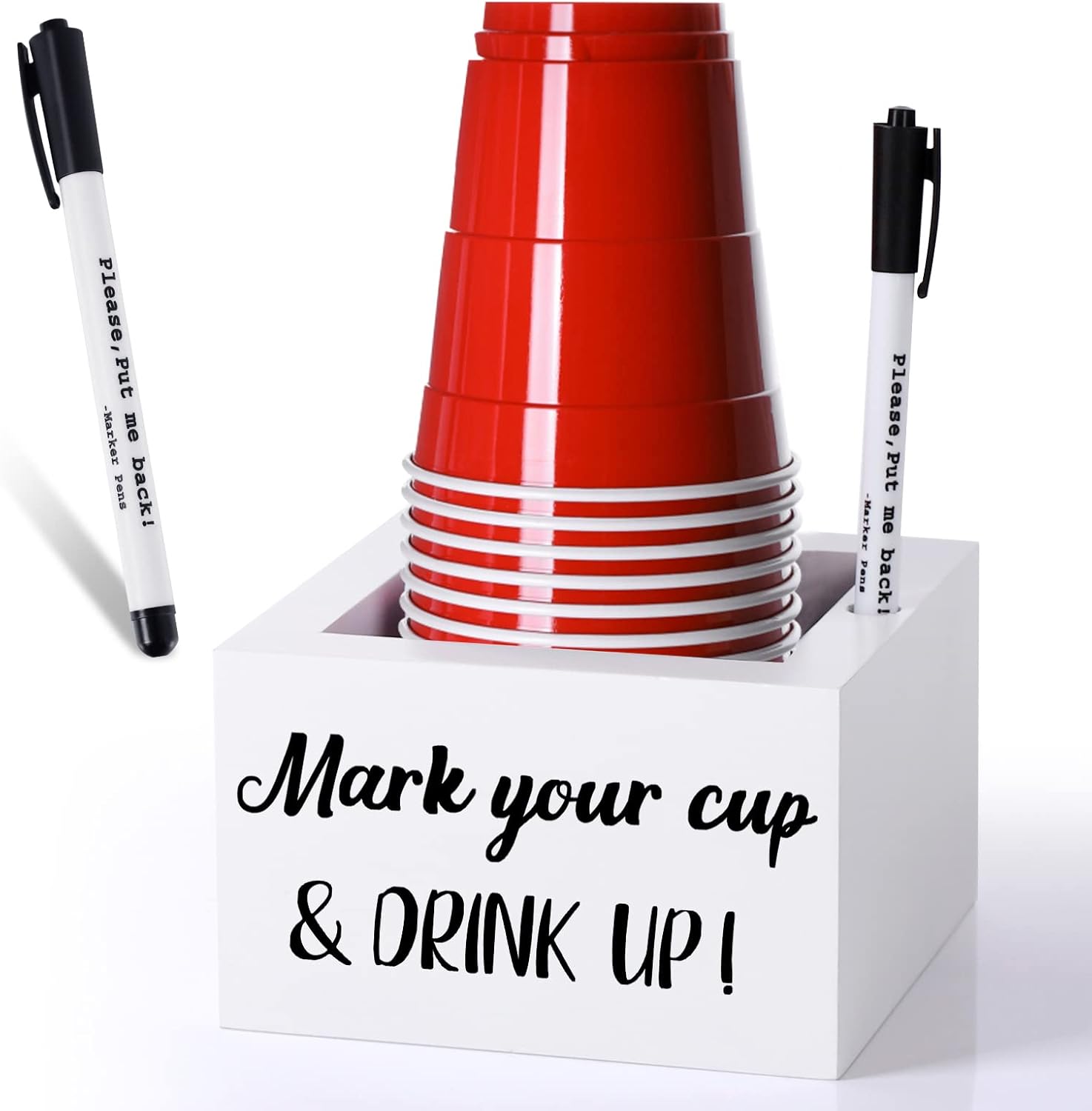 Solo Disposable Cup Holder with Marker Slot Mark Your Cup