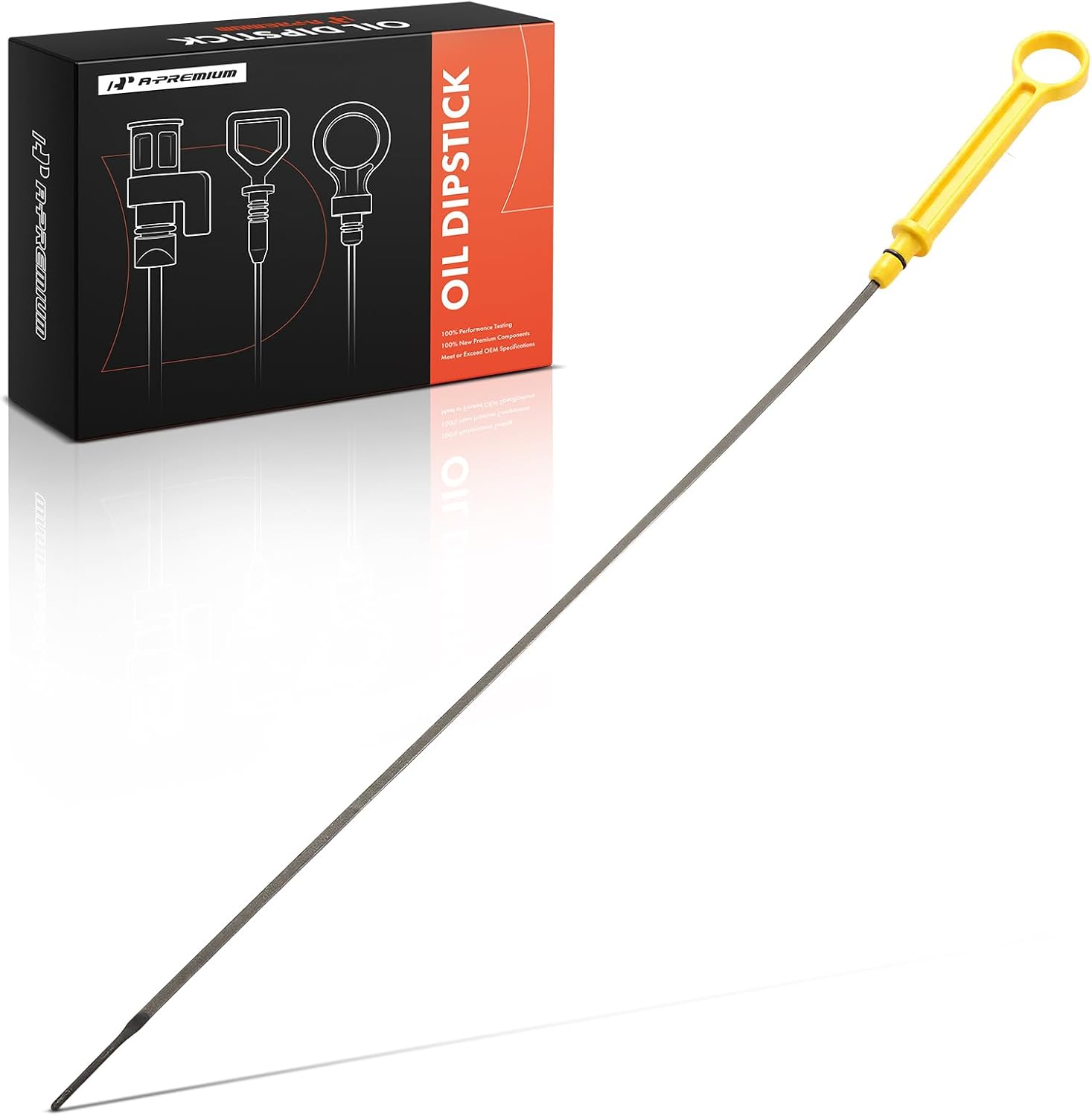 A-Premium 2.7L 3.0L Engine Oil Dipstick Compatible with Ford Fusion 2017-2019, Bronco 2021-2024, Edge 2015-2024 & Lincoln MKZ 2017-2020, MKX, Continental, Nautilus, Oil Measuring Rod Dip Stick