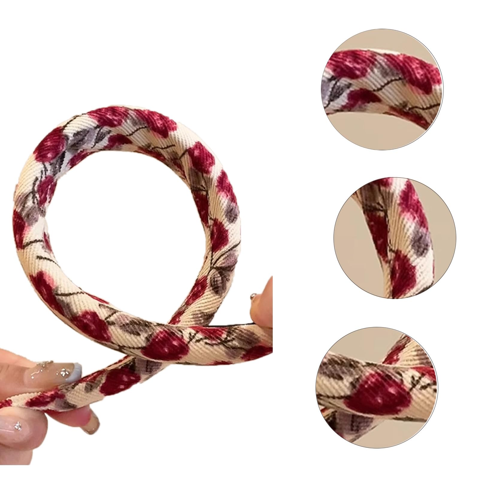 Headbands for Women - Alice Bands Adult Boho Beauty Wide Top Knot Turban Fabric Hairband No Slip Headwear Elastic Hair Hoops Fashion Accessories for Girls 4Pcs - Image 3