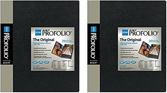 Itoya Original Art Profolio 8.5" x 11" Storage/Display Book 24 pages, 2-pack