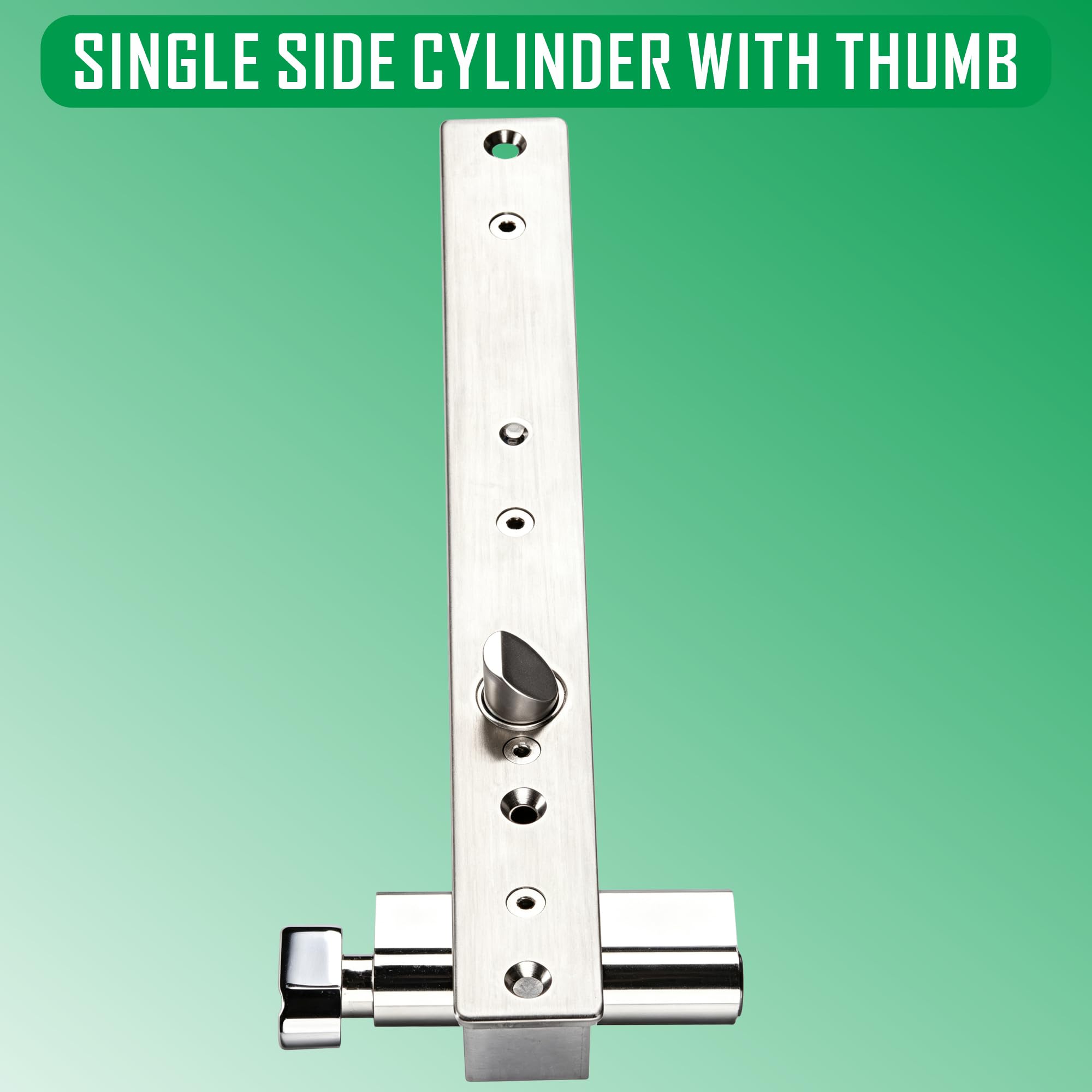 UHPPOTE Fail Secure NO Electrique Loquet Boulon Serrure W/Cylindre Knob pour Porte en Bois en Métal en Verre
