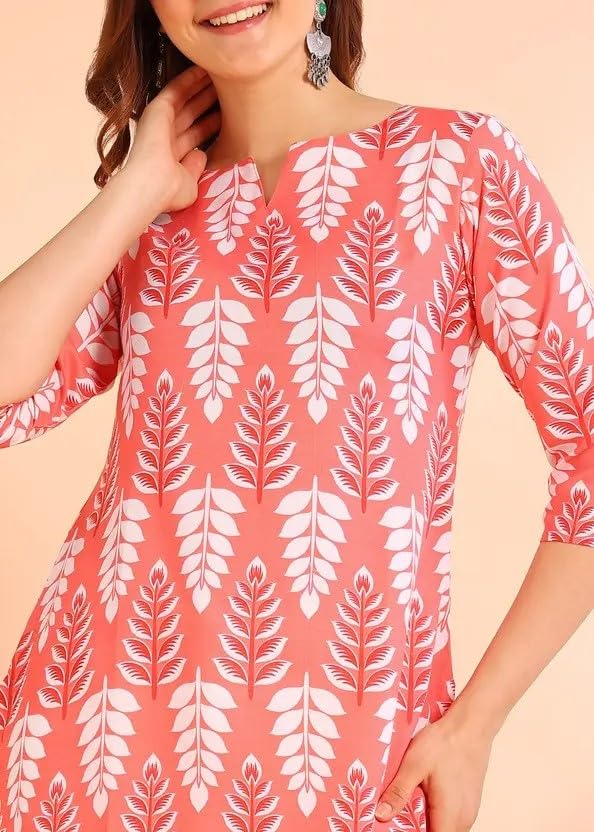 Image of Women's Short Kurti in TopsTunic Rayon Cotton Blend | Ladies Ethnic Tunic