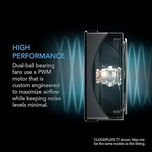 Miniatura 4 de Panel de ventiladores silenciosos AC Infinity CLOUDPLATE T7-N, toma de aire para refrigerar AV, Home Theater, red de trabajo, estante de 19", 2